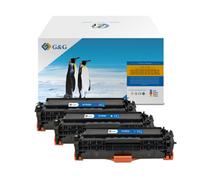 Toner compatible G&G avec HP CC531A, CE411A, CF381A, Canon CRG118, CRG718, C, NT-PH531UC, HP 304A, cyan, 2800s