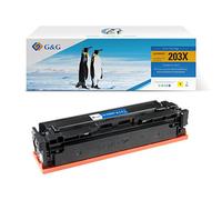 Toner compatible G&G avec HP CF542X, NT-PH203XY, HP 203X, jaune, 2500s, haute capacité