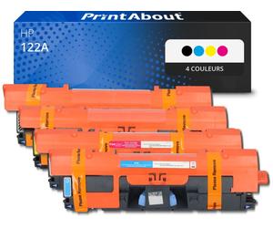 Toner compatible HP 122A (Q3960A) - 4 couleurs - Multipack