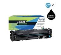 Toner Compatible HP 207A Cyan (Avec puce)