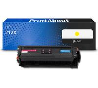 Toner compatible HP 212X (W2122X) - Jaune - Grande capacité