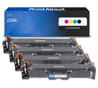 Toner compatible HP 220A (W2200/01/02/03A) - 4 couleurs - Multipack