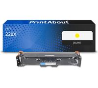 Toner compatible HP 220X (W2202X) - Jaune - Grande capacité