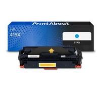 Toner compatible HP 415X (W2031X) - Cyan - Grande capacité