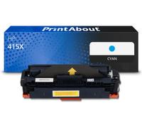 Toner compatible HP 415X (W2031X) - Cyan - Grande capacité