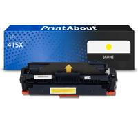 Toner compatible HP 415X (W2032X) - Jaune - Grande capacité