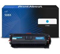 Toner compatible HP 508X (CF361X) - Cyan - Grande capacité