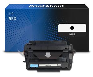Toner compatible HP 55X (CE255X) - Noir - Grande capacité