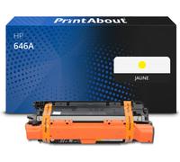 Toner compatible HP 646A (CF032A) - Jaune