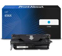 Toner compatible HP 656X (CF461X) - Cyan - Grande capacité