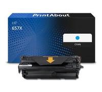Toner compatible HP 657X (CF471X) - Cyan - Grande capacité