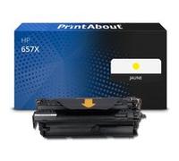 Toner compatible HP 657X (CF472X) - Jaune - Grande capacité