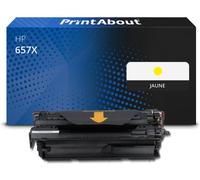 Toner compatible HP 657X (CF472X) - Jaune - Grande capacité