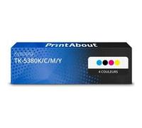 Toner compatible Kyocera TK-5380K/C/M/Y - 4 couleurs - Multipack
