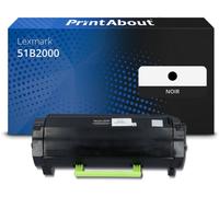 Toner compatible Lexmark 51B2000 (512) - Noir
