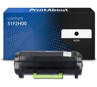 Toner compatible Lexmark 51F2H00 (512H) - Noir - Grande capacité