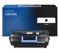 Toner compatible Lexmark 53B2H00 - Noir - Grande capacité