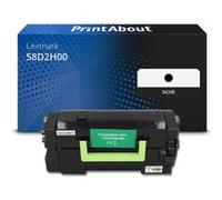 Toner compatible Lexmark 58D2H00 - Noir - Grande capacité