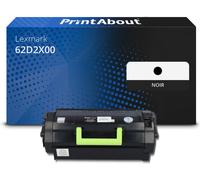 Toner compatible Lexmark 62D2X00 (622X) - Noir - Très grande capacité