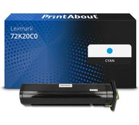 Toner compatible Lexmark 72K20C0 - Cyan