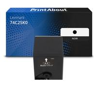 Toner compatible Lexmark 74C2SK0 - Noir - Grande capacité