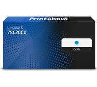 Toner compatible Lexmark 78C20C0 - Cyan