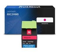 Toner compatible Lexmark 80C2HM0 (802HM) - Magenta - Grande capacité