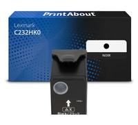 Toner compatible Lexmark C232HK0 - Noir - Grande capacité