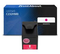 Toner compatible Lexmark C232HM0 - Magenta - Grande capacité