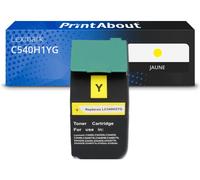 Toner compatible Lexmark C540H1YG - Jaune - Grande capacité