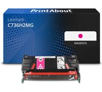 Toner compatible Lexmark C736H2MG - Magenta - Grande capacité