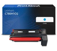 Toner compatible Lexmark C780H1CG - Cyan - Grande capacité