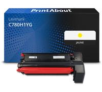 Toner compatible Lexmark C780H1YG - Jaune - Grande capacité