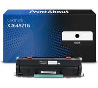 Toner compatible Lexmark X264A21G - Noir