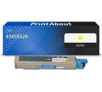 Toner compatible OKI 43459329 - Jaune