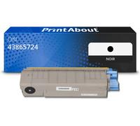 Toner compatible OKI 43865724 - Noir