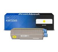 Toner compatible OKI 43872305 - Jaune