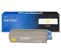 Toner compatible OKI 43872305 - Jaune