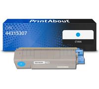 Toner compatible OKI 44315307 - Cyan