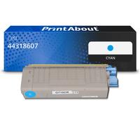 Toner compatible OKI 44318607 - Cyan