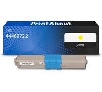 Toner compatible OKI 44469722 - Jaune - Grande capacité