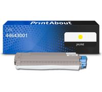 Toner compatible OKI 44643001 - Jaune