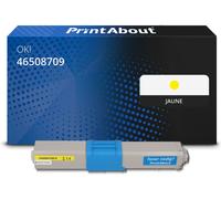 Toner compatible OKI 46508709 - Jaune