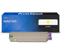 Toner compatible OKI 46861305 - Jaune