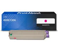 Toner compatible OKI 46861306 - Magenta