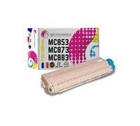 Toner compatible OKI MC853 / MC873 / MC883 (45862837) jaune - 123CONSOMMABLES