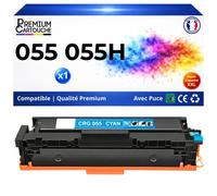 Toner compatible pour Canon 055H 3019C002 3015C002 Cyan 6000 Pages
