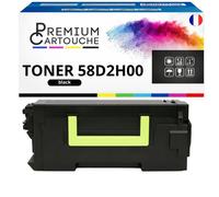 Toner compatible pour Lexmark 58D2H0E 58D2H00 Noir 15000 Pages