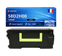 Toner compatible pour Lexmark 58D2H0E 58D2H00 Noir 15000 Pages NOPAN-INK
