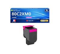 Toner compatible pour Lexmark 80C2XM0 80C2XME 80C0X30 802XM CX510 Magenta 4000 Pages